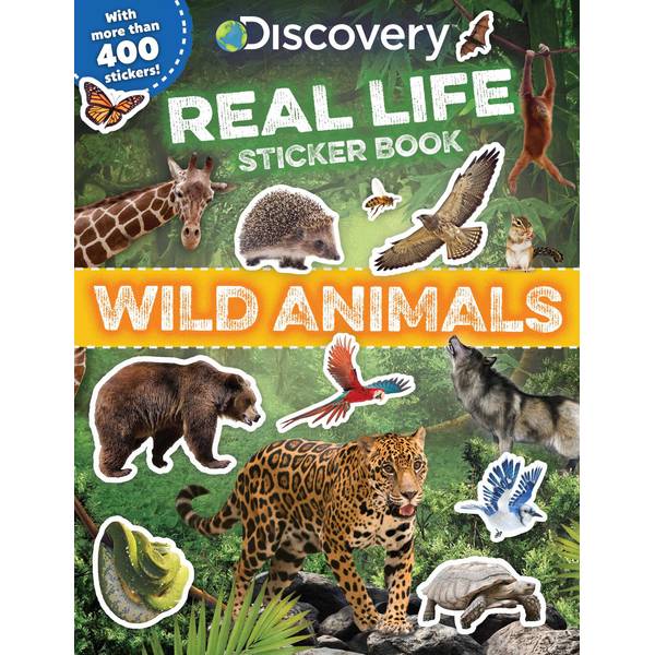 Simon & Schuster Wild Animals Real Life Sticker Book - 9781684128235 