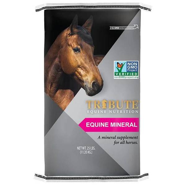 Tribute 25 lb Non GMO 128 Mineral Horse Feed N9128MIN Blain's Farm & Fleet