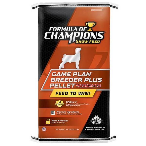 Photo of 50 lb Game Plan Breeder Plus Pellet Feed