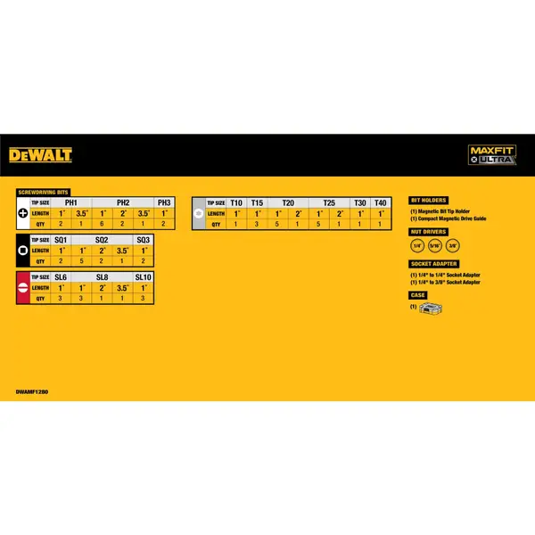 DEWALT 80-Piece Drill/Drive Bit Set - DWAMF1280 | Blain's Farm & Fleet
