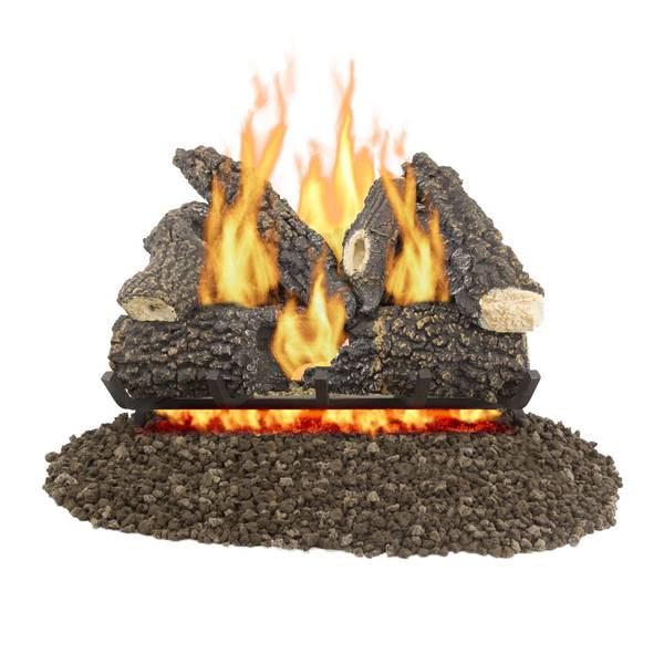 Pleasant Hearth 55K BTU 24" Arlington Ash Gas Log Set VLAA24D