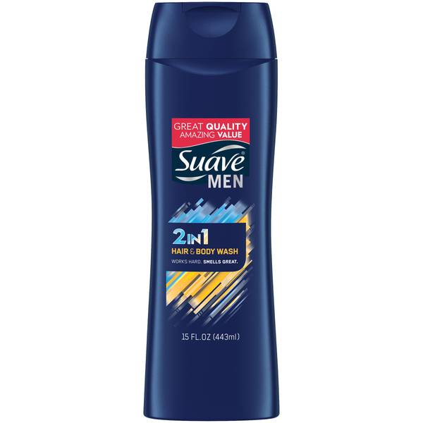 Suave 15 oz Men 2in1 Hair and Body Wash 8920350 Blain's Farm & Fleet