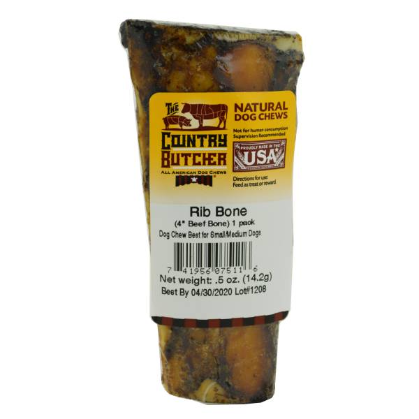 Country Butcher Rib Bone Natural Dog Chew - 07511 | Blain's Farm & Fleet