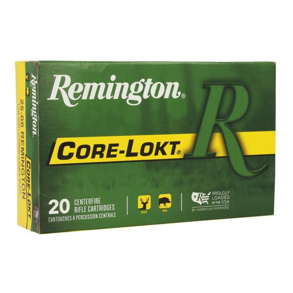 Photo of 25-06 Remington Core - Lokt Pointed Soft Point Centerfire Rifle Cartridges