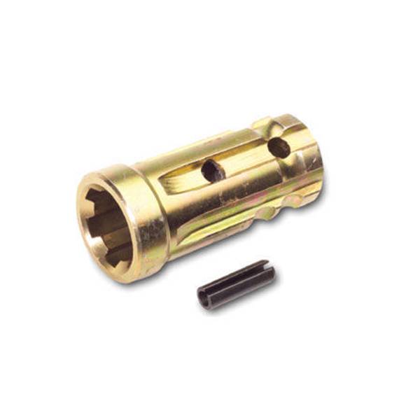 Extension PTO Adapter Yellow Zinc Plated Double HH 1-3/8" 