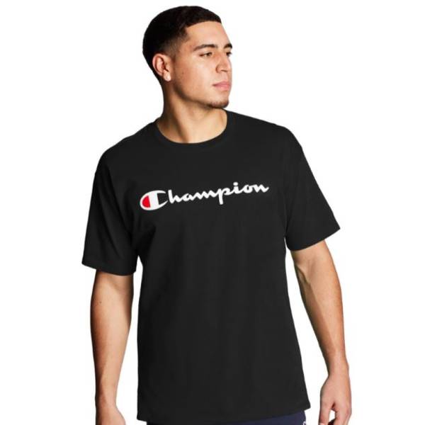 Champion Men's Classic Graphic Tee, Black, S - GT23HY06794-003-S ...
