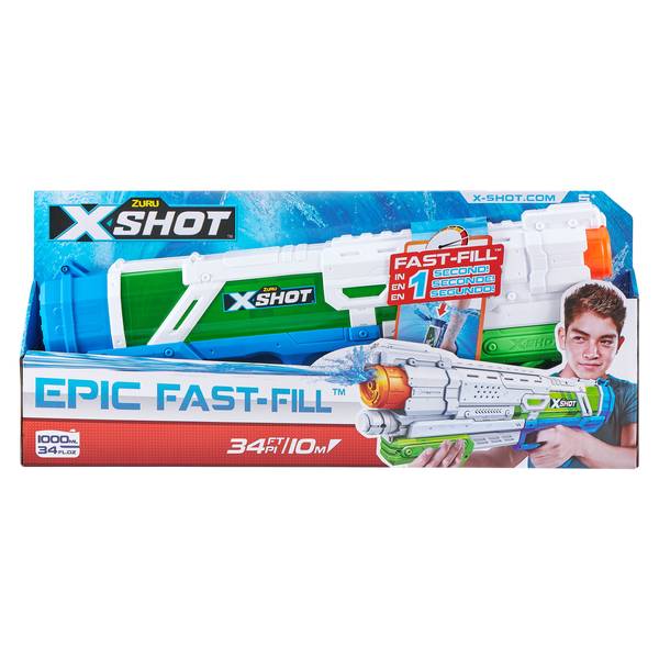 zuru® x-shot water fast-fill skins nano water blaster