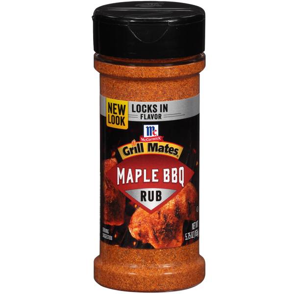 McCormick 5.75 oz Grill Mates Maple BBQ Dry Rub 901510211 Blain's