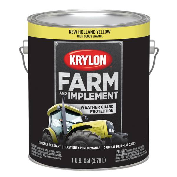 Krylon 1 Gal Farm and Implement New Holland Yellow High Gloss Enamel
