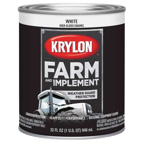 Photo of White High Gloss Farm and Implement Brush On-Paint