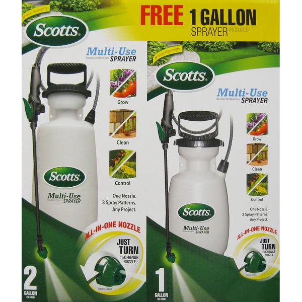 Scotts 1 Gallon Multi-Use Tank Sprayer - Easy To Clean, Clear 190498
