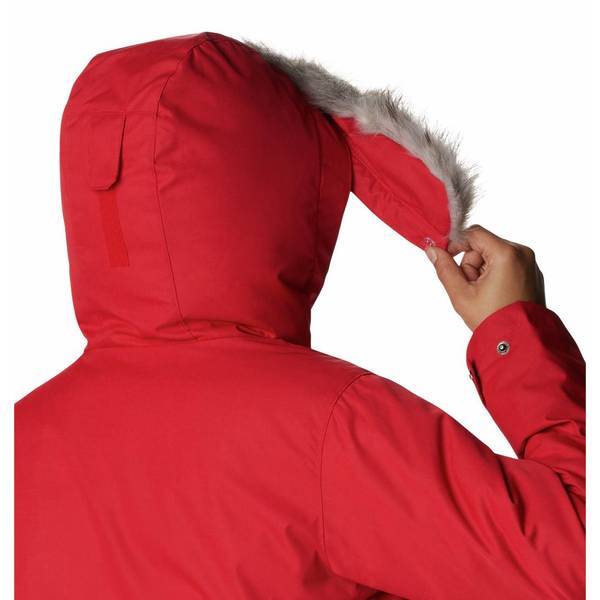 BNWT Columbia Women's Suttle Mountain Long Jacket Marsala Red Size S