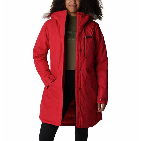 Columbia Women's Suttle Mountain Long Insulated Jacket Marsala Red