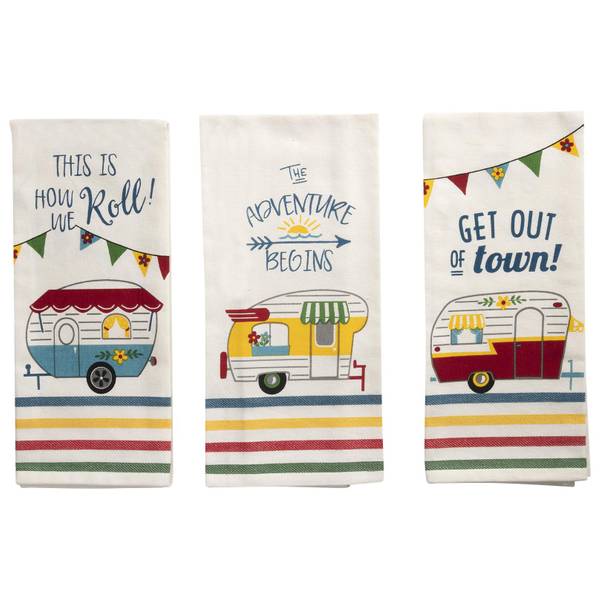 Kay Dee Designs Happy Camper Tea Towel Assortment - R4258 | Blain's ...