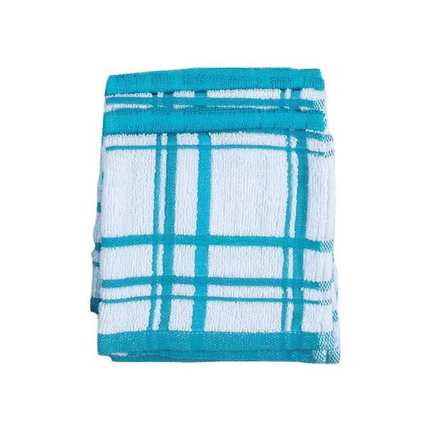 New KitchenAid Tea-Towels x2 Blue-Green with white Squares – Wild Haggis  Direct