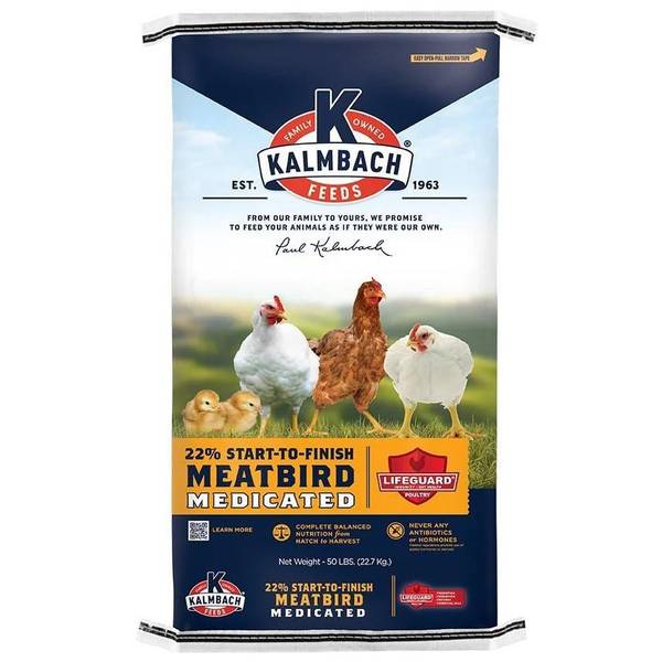 Photo of 50 lb 22% Start-To-Finish Medicated Meatbird Feed
