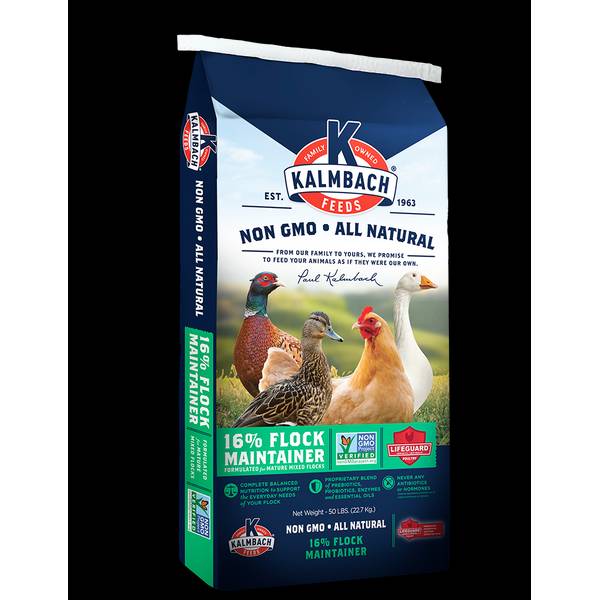 Kalmbach Feeds 50 lb 16% All Natural Flock Maintainer Non-GMO Pellet ...