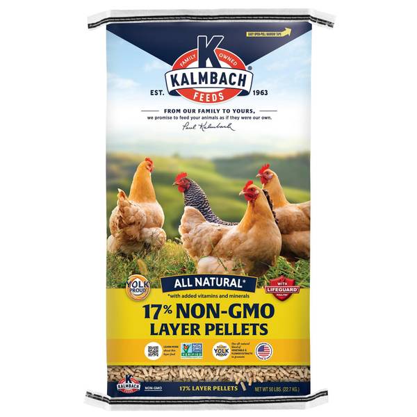 Photo of 50 lb 17% Layer Non-GMO Pellets Chicken Feed