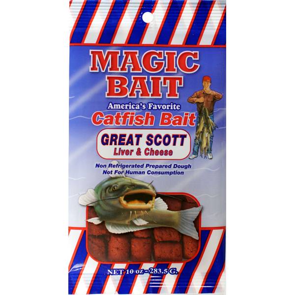 Magic Bait Great Scott Liver & Cheese Catfish Dough Bait - 7 oz