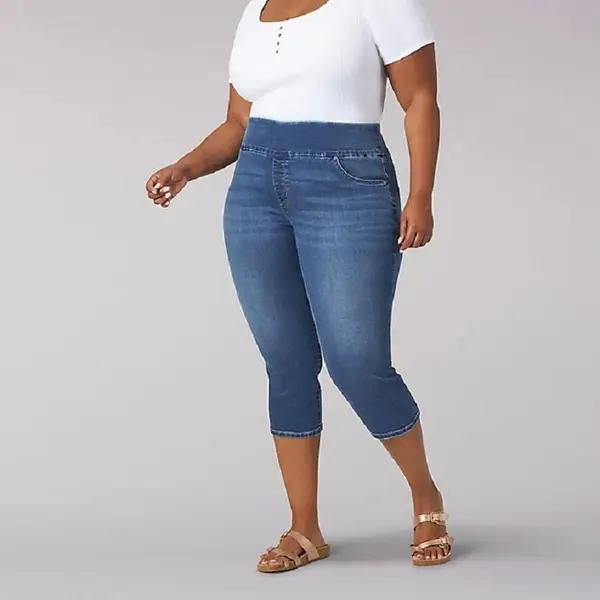 lee capris plus size