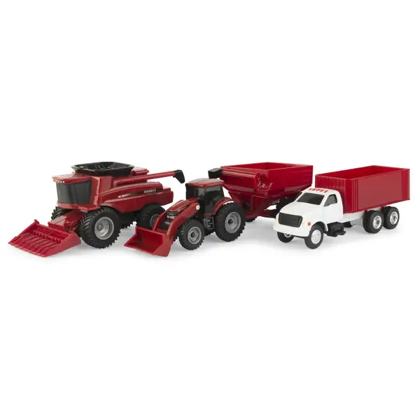 Tomy 4-Piece Case IH 1:64 Scale Farm Set - 47004 | Blain's Farm