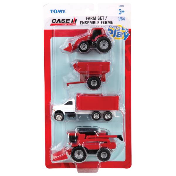 Photo of 4-Piece Case IH 1:64 Scale Farm Set
