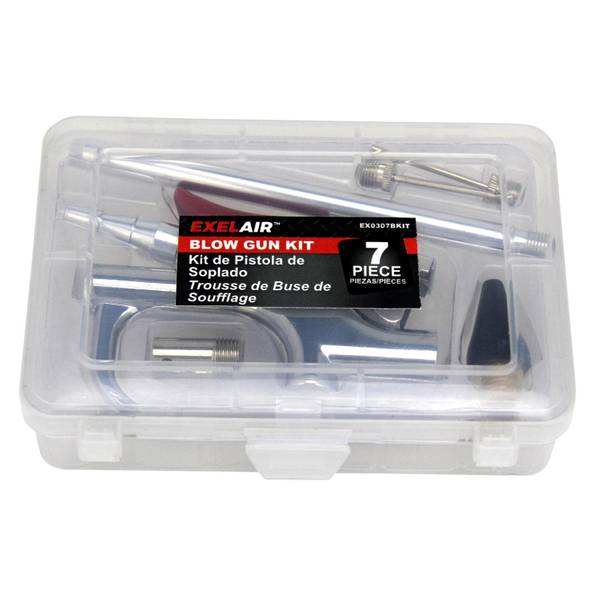 Photo of 7 Piece Blow Gun and Air Accessory Kit