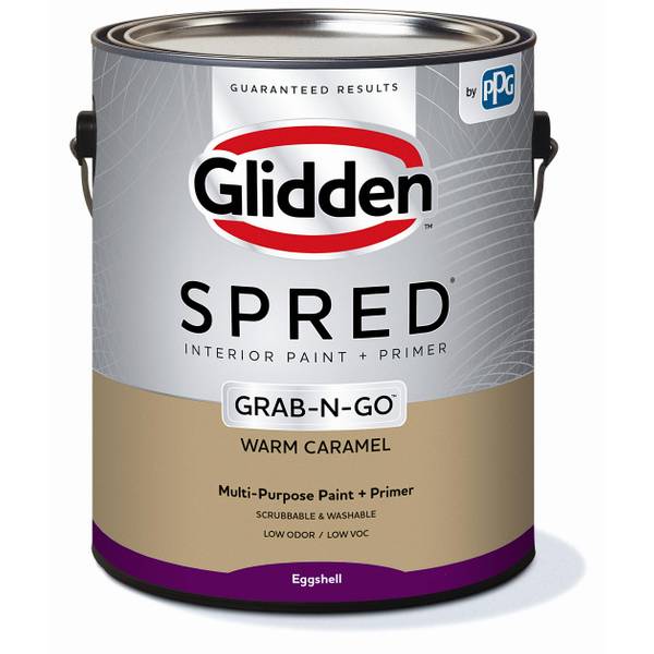 Glidden 1 Gal Spred Warm Caramel Interior Paint and Primer GLSIN20WC