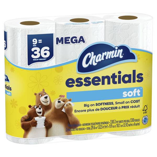 Charmin Ultra Strong Mega Roll Toilet Paper, 6 rolls - Baker's