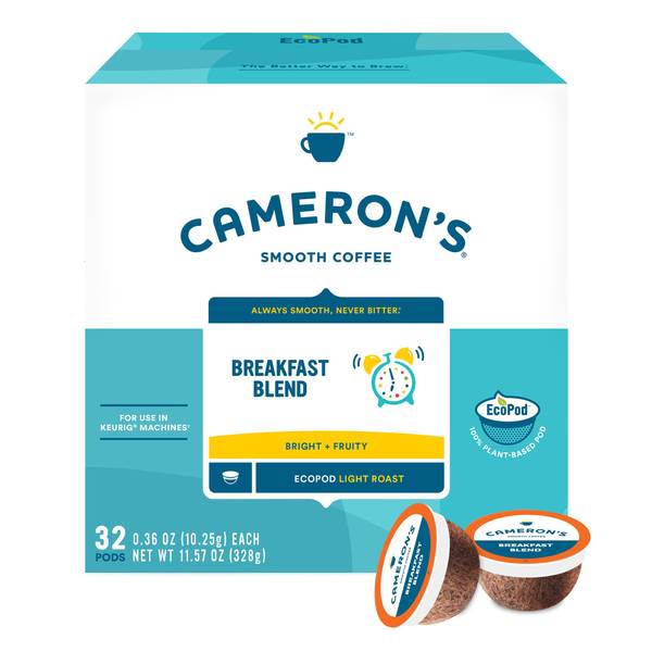 Cameron's Coffee 32-Count Breakfast Blend K-Cup's - 10668-30862 | Blain ...