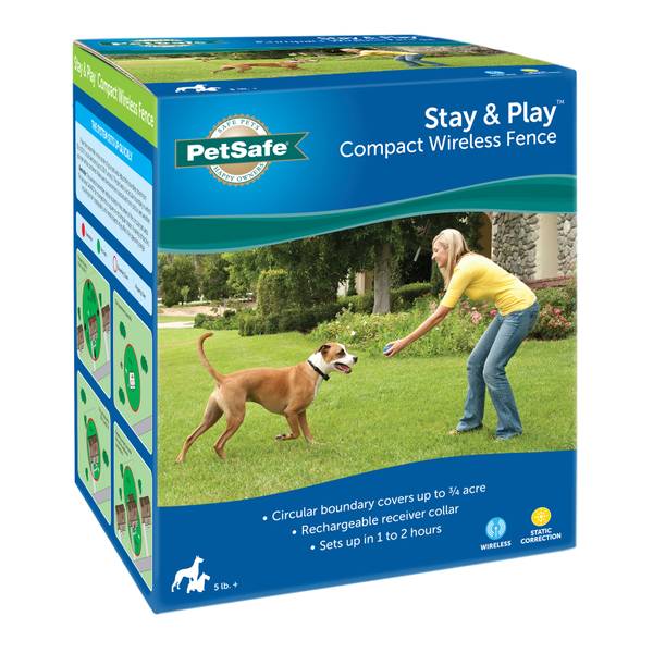 PetSafe Stay & Play Compact Wireless Fence, Secure up to 3/4 Acre
