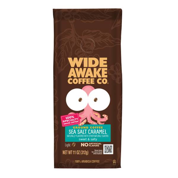 Wide Awake Coffee Co. 11 oz Sea Salt Caramel Ground Coffee ...