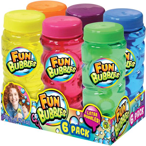 Ja-Ru 6-Pack 4 oz Fun Bubbles - 1576 | Blain's Farm & Fleet