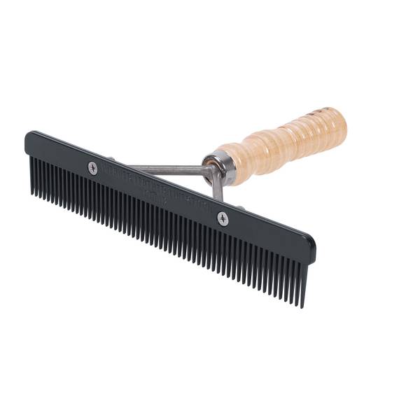 Weaver Livestock Show Comb with Wood Handle and Replaceable Black Plastic Blade