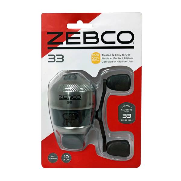 ZEBCO 33 PLATINUM Spincast Reel, 5 Ball Bearings (4 + Clutch