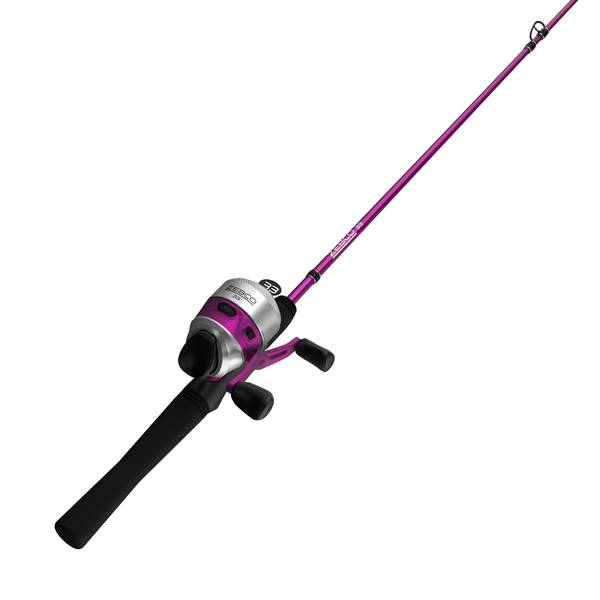 Zebco 33 Spinning Reel and Telescopic Fishing Rod Combo