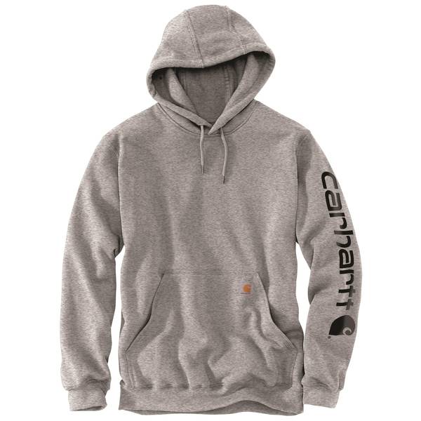 Photo of Men's Loose Fit Midweight Logo Sleeve Graphic Sweatshirt