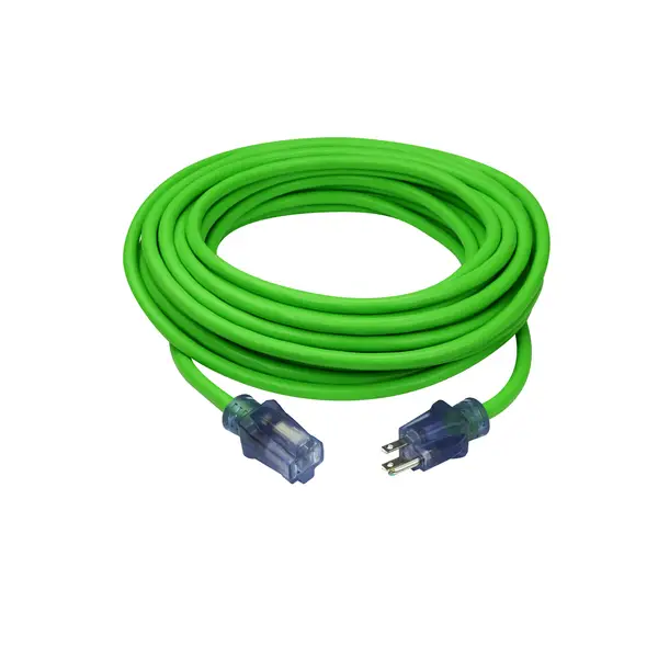 Prime 50' 12/3 SJTW -50 C Neon Flex High Visibility Green Extreme