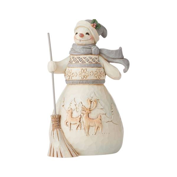Photo of Heartwood Creek Woodland Snowman Figurine