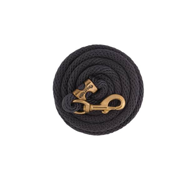 5/8" x 10' Weaver Leather Cotton Lead Rope with Solid Brass 225 Snap 