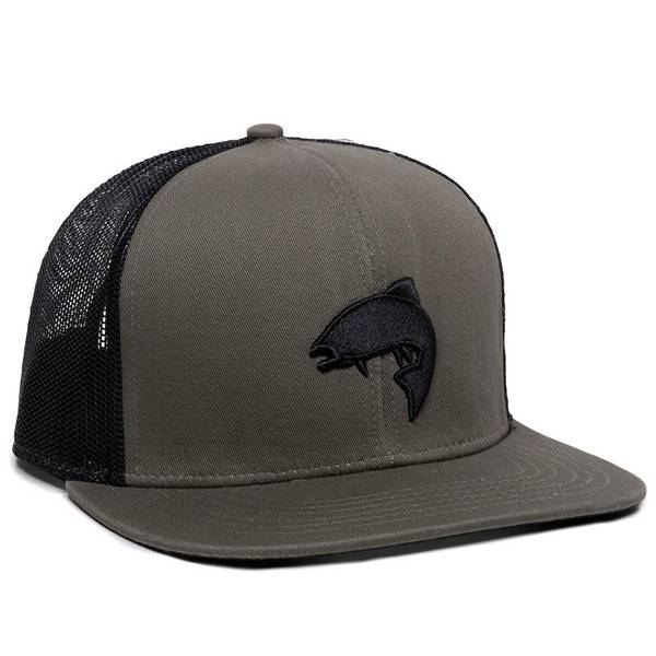 Outdoor Cap Men's Fish Logo Meshback Cap in Gray