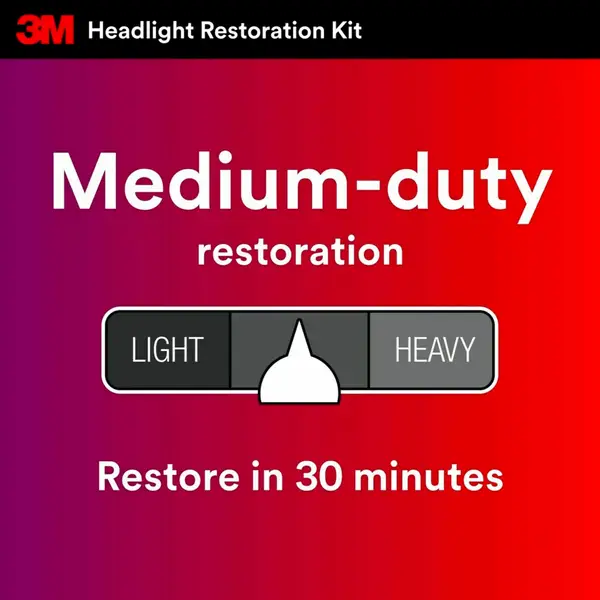 3m Heavy Duty HeadLight Restoration Kit 