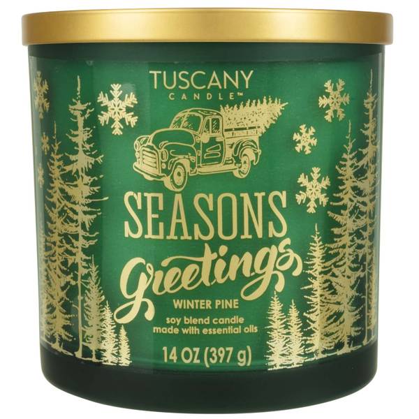 Tuscany Candle 14 oz Seasons Greetings Candle 69933 Blain's Farm