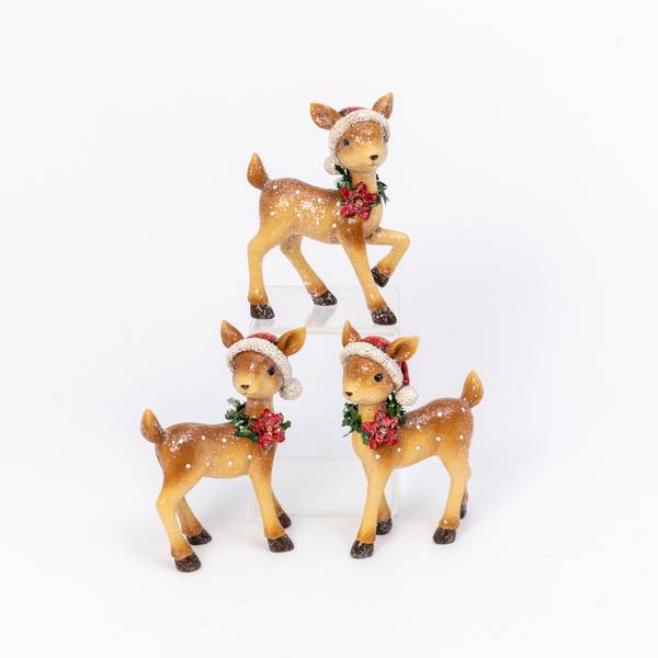 deer christmas figurines