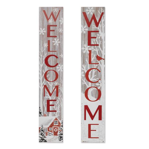 Photo of 47" Wood WELCOME Porch Sign Assortment