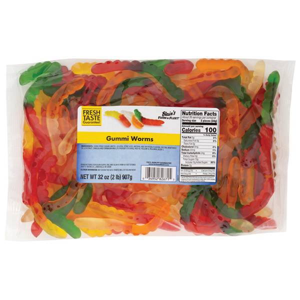 Blain's Farm & Fleet 32oz Gummi Worms - 706676 | Blain's Farm & Fleet