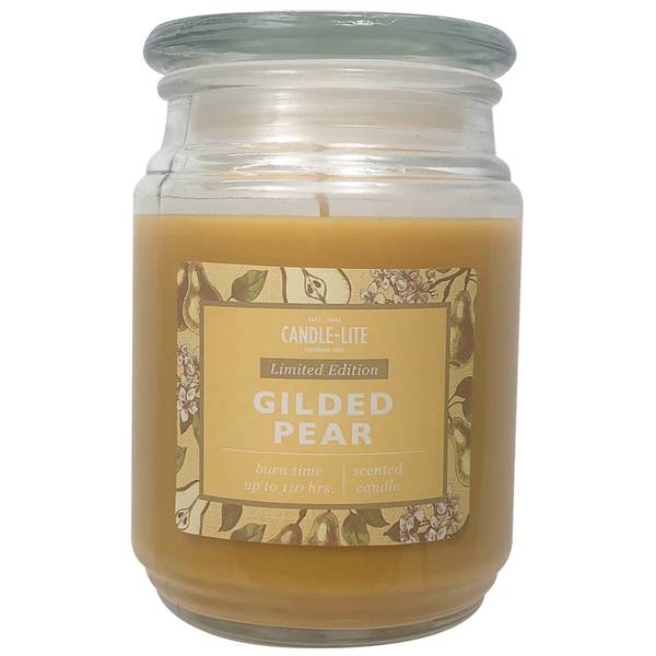 CandleLite 18 oz Gilded Pear Jar Candle 4257727 Blain's Farm & Fleet