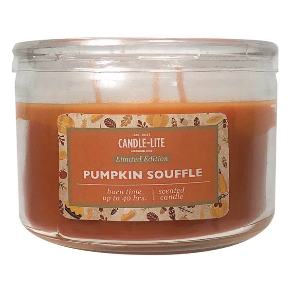 CandleLite 10 oz 3Wick Pumpkin Souffle Jar Candle 4489724 Blain's