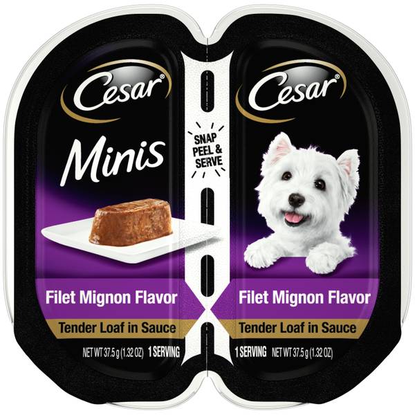 Cesar 2.64 oz Minis Filet Mignon Loaf Dog Food - CES13557 | Blain's