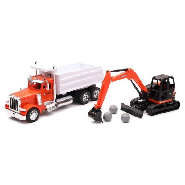 New Ray 1:32 Dump Truck and Kubota Excavator - SS-33383A | Blain's